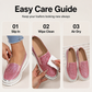 Damskie buty slip-on na platformie z brokatem