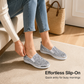 Damskie buty slip-on na platformie z brokatem