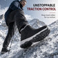 ❄️💪 Męskie zimowe buty typu slip-on, podszewka z polaru 360°, wodoodporne, podeszwa antypoślizgowa — różne kolory, rozmiary EU 36–46