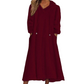 ❄️ Przytulny Zimowy Komfort | Damska Sukienka Domowa Maxi z Kapturem z Miękkiego Pluszu