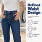 ✨ Rzeźbiony Styl Denim | Damskie Dżinsy z Wysokim Stanem i Wieloma Guzikami