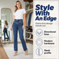 ✨ Rzeźbiony Styl Denim | Damskie Dżinsy z Wysokim Stanem i Wieloma Guzikami