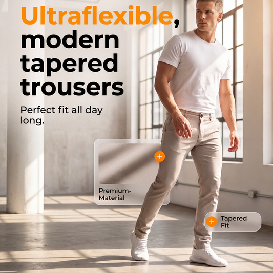 ✨ Męskie nowoczesne spodnie slim-fit z elastanem – elegancki krój i całodzienny komfort