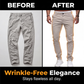 ✨ Męskie nowoczesne spodnie slim-fit z elastanem – elegancki krój i całodzienny komfort