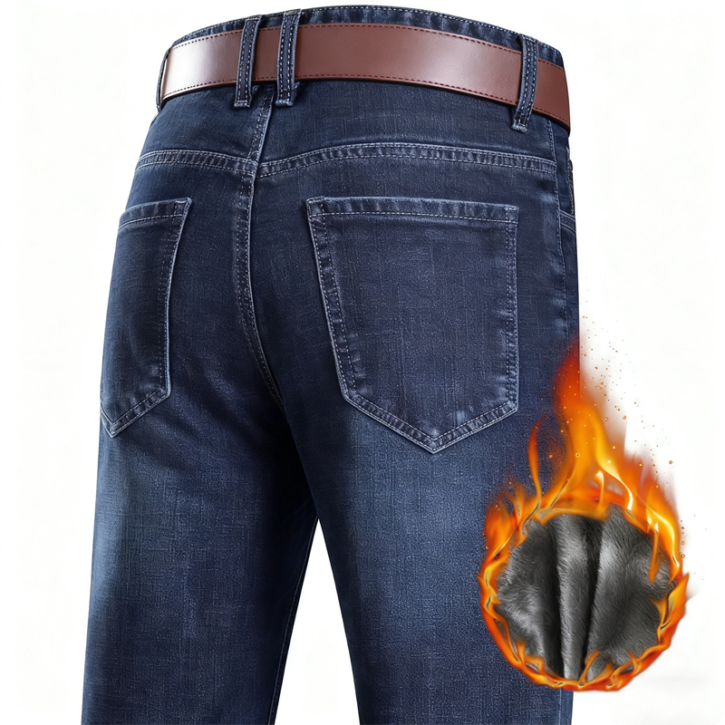 👖❄️ Neuheiten – Herren-Gefütterte-Jeans – warm und robust