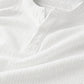 Męska Koszula Casual Henley z Długim Rękawem