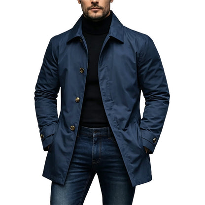 🍂Herbstneuheit🎉🔥Über 30.000 Mal verkauft!🧥Wasserdichter mittellanger Trenchcoat für Herren