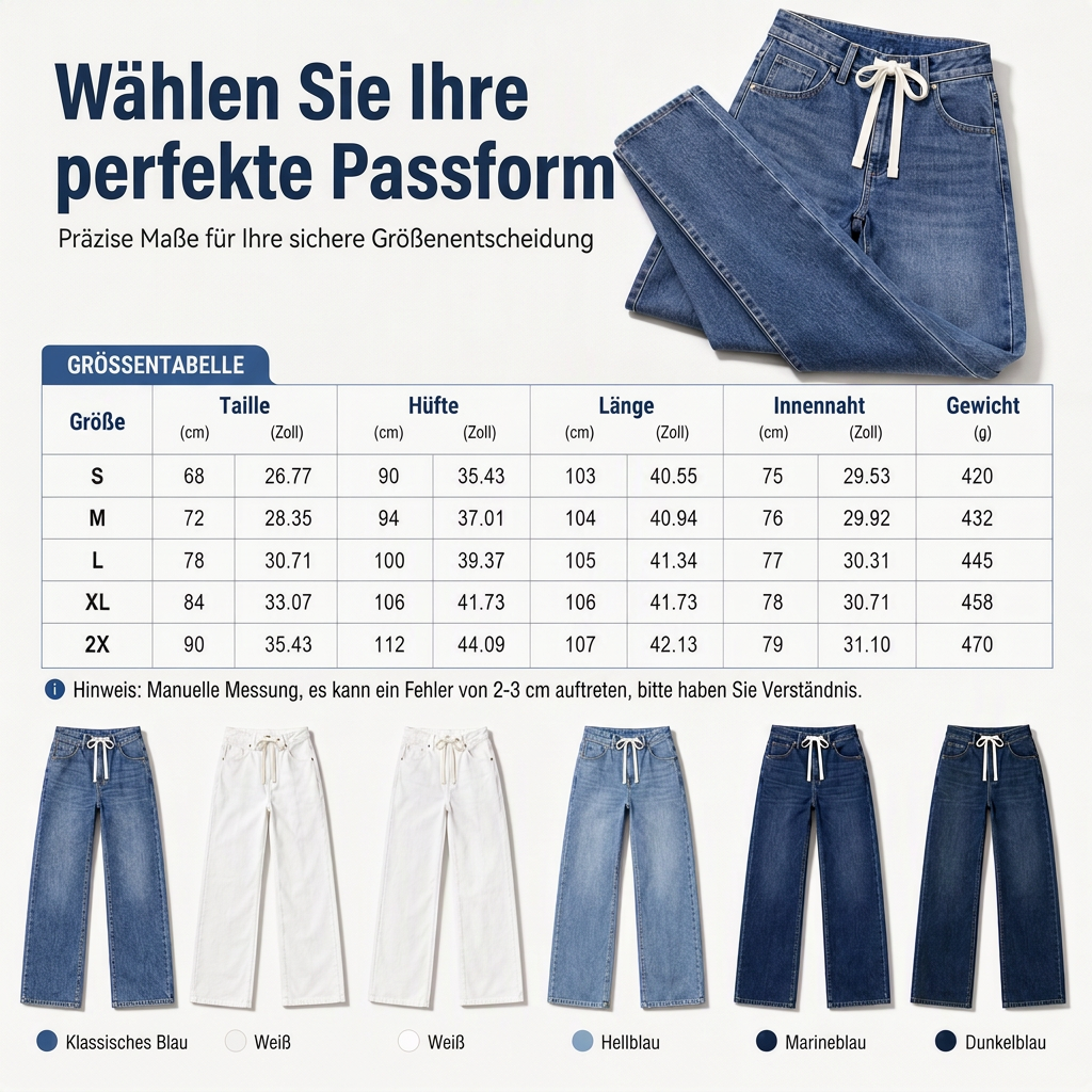 💎✨ Bestseller – Lockere Wide-Leg Jeans für Damen im Casual-Look