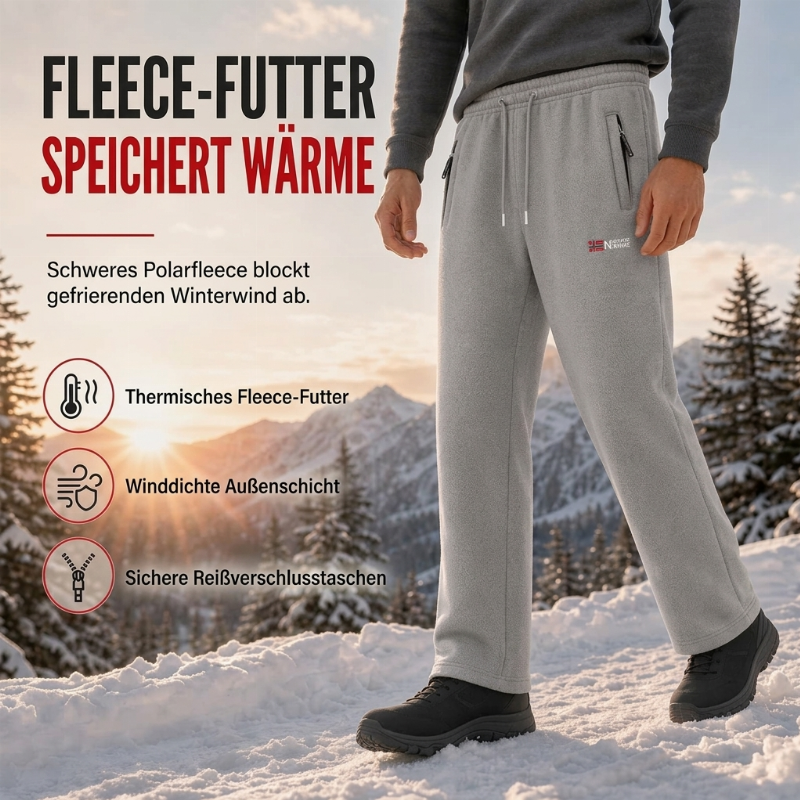 Unisex verdickte warme Fleece-Hose
