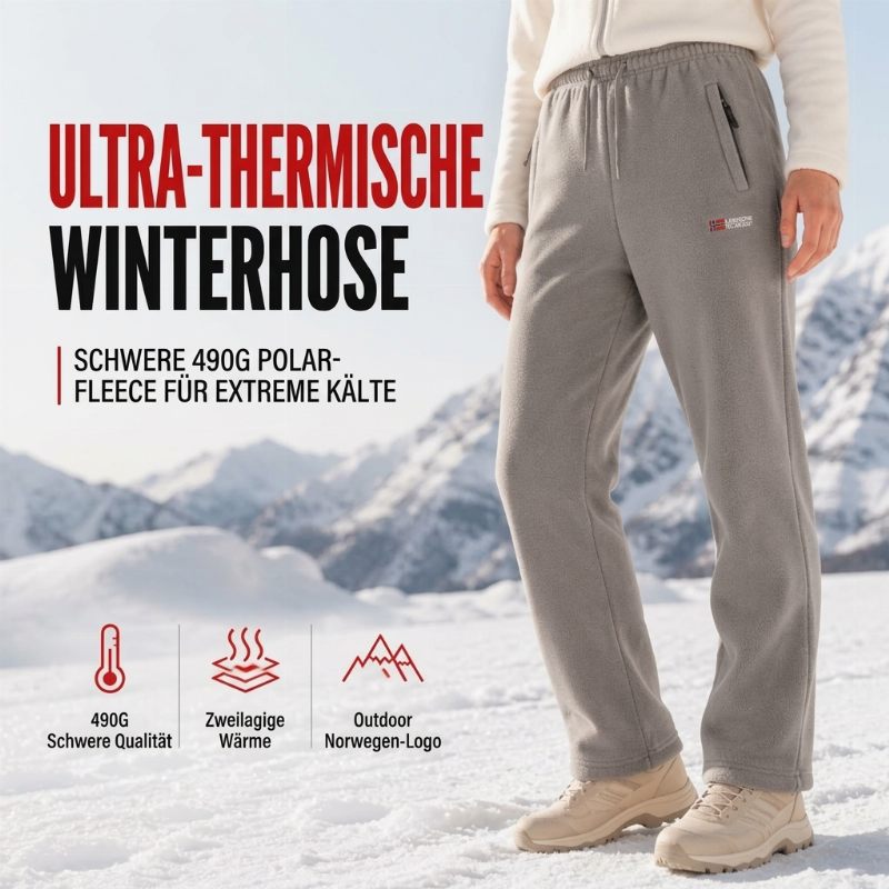 Unisex verdickte warme Fleece-Hose