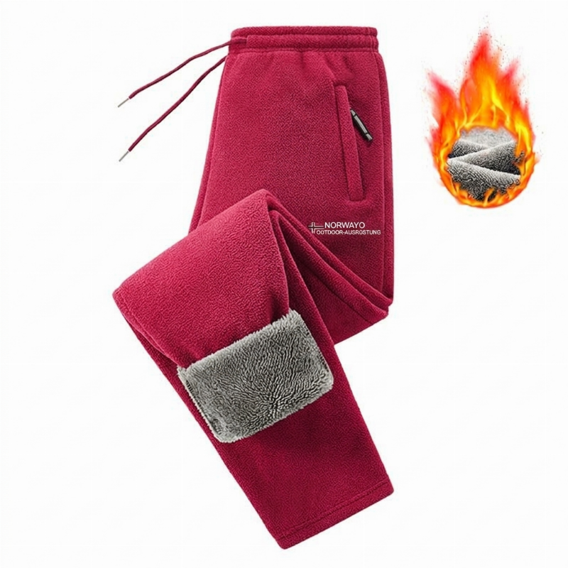 Unisex verdickte warme Fleece-Hose