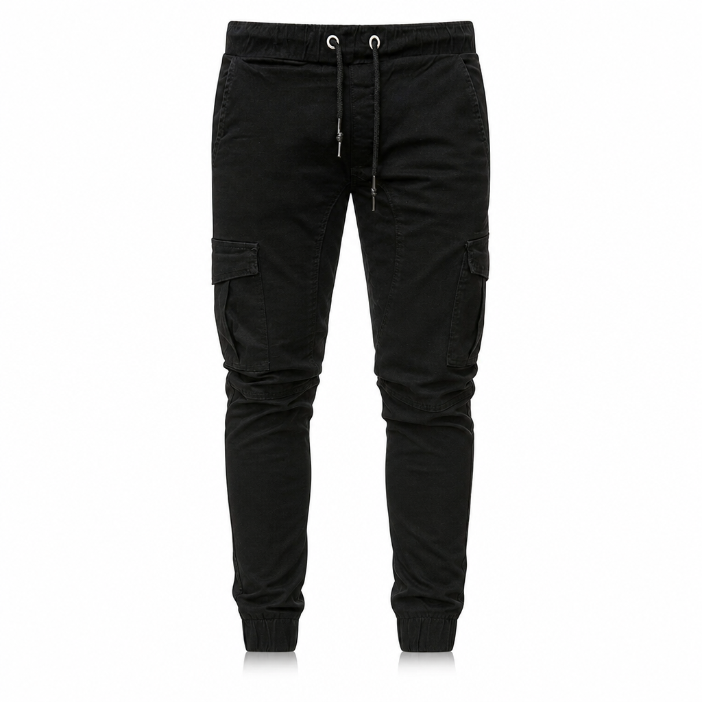 Qualität überzeugt! Cargo-Jogginghose für Herren, unifarben, im lässigen Stil