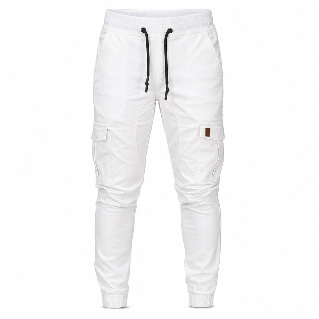 Qualität überzeugt! Cargo-Jogginghose für Herren, unifarben, im lässigen Stil