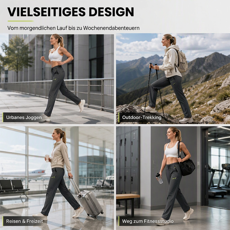 👖Legere Sport-/Traininghosen für Damen mit Reißverschlusstaschen