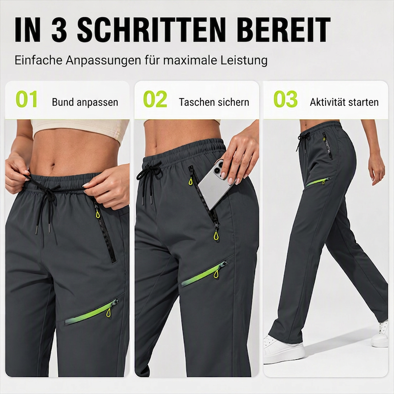 👖Legere Sport-/Traininghosen für Damen mit Reißverschlusstaschen