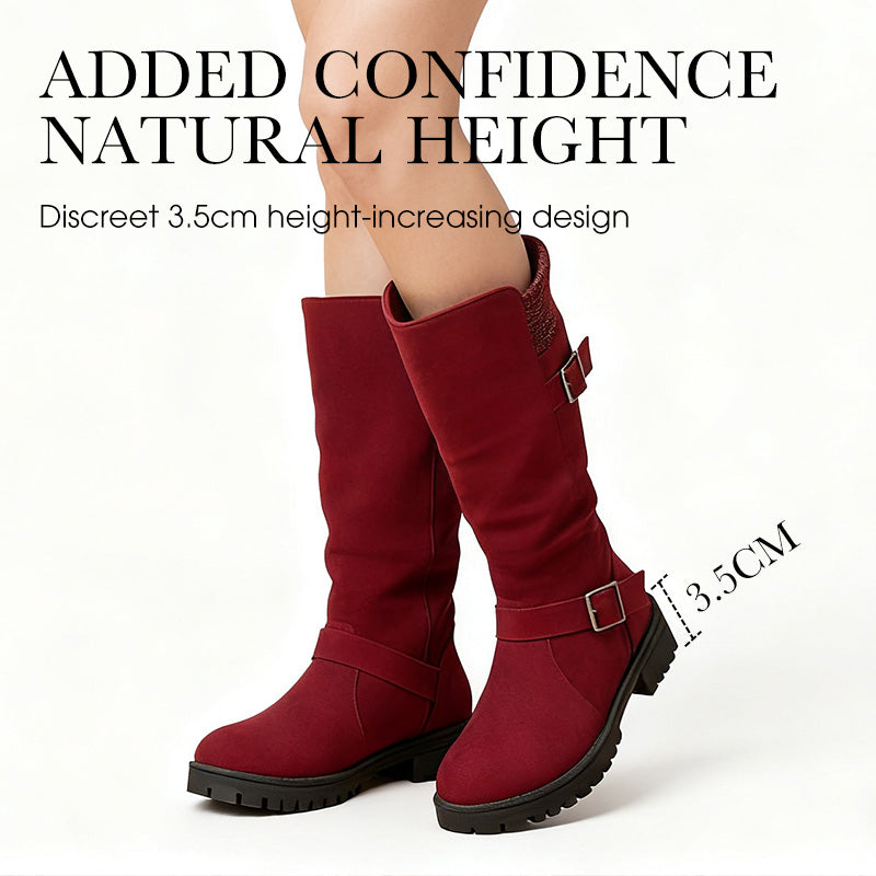 🎅 Festliche Vorratssale👢Damen Slouchy Boots bis zur mittleren Wade🎁