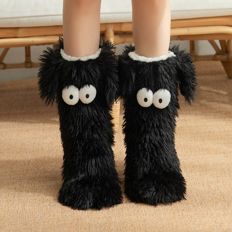 🔥Verbesserte Wärme, sicherer Griff – Damen Winter Kuschelsocken mit Anti-Rutsch-Funktion ✨