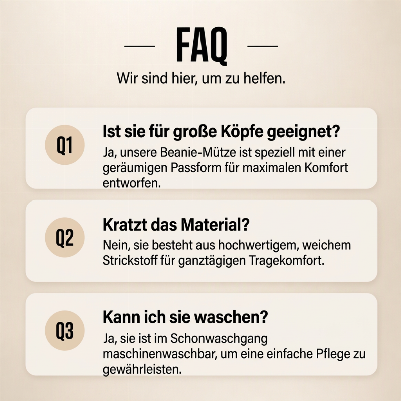 Lässige warme Strick-Mütze für Herren