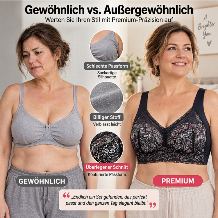 💥 Damen nahtloser BHs mit Blumenspitze und Stützkraft