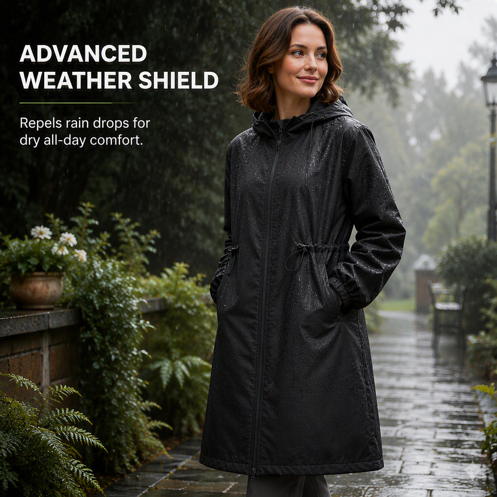 Wanderjacke für Damen, winddicht, für den Außenbereich