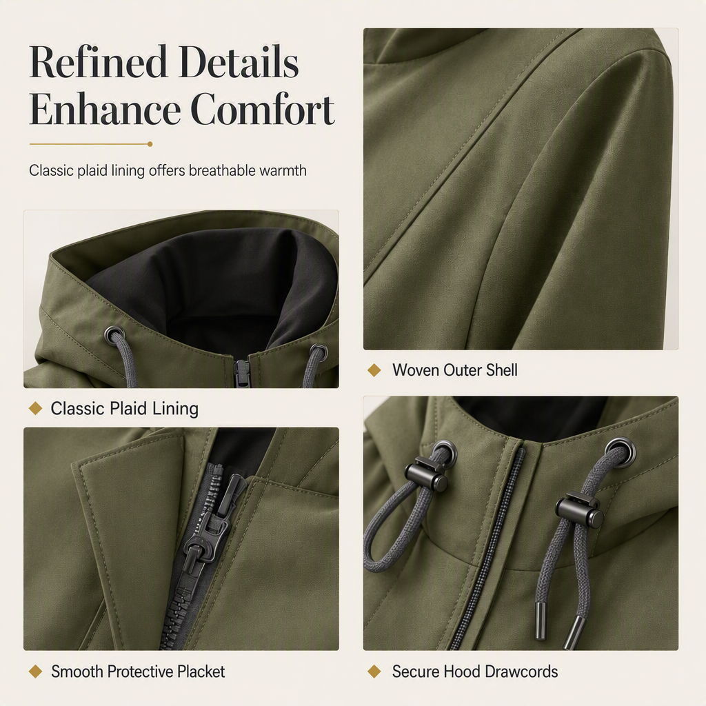 Wanderjacke für Damen, winddicht, für den Außenbereich