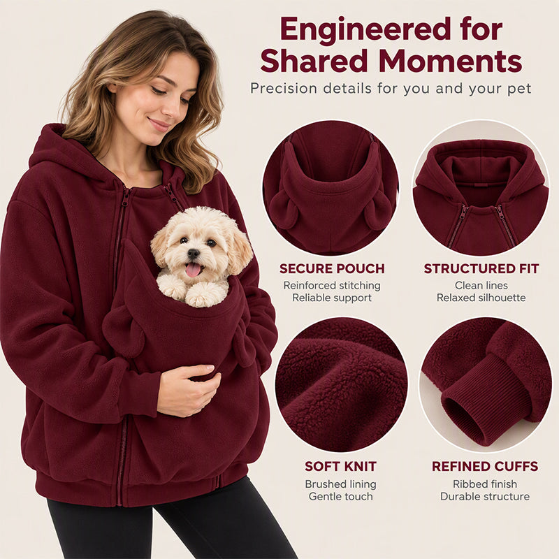 🐾Känguru-Beutel Haustier-Träger-Hoodie