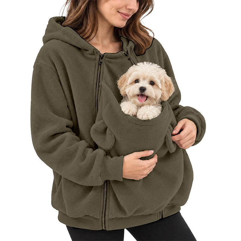 🐾Känguru-Beutel Haustier-Träger-Hoodie