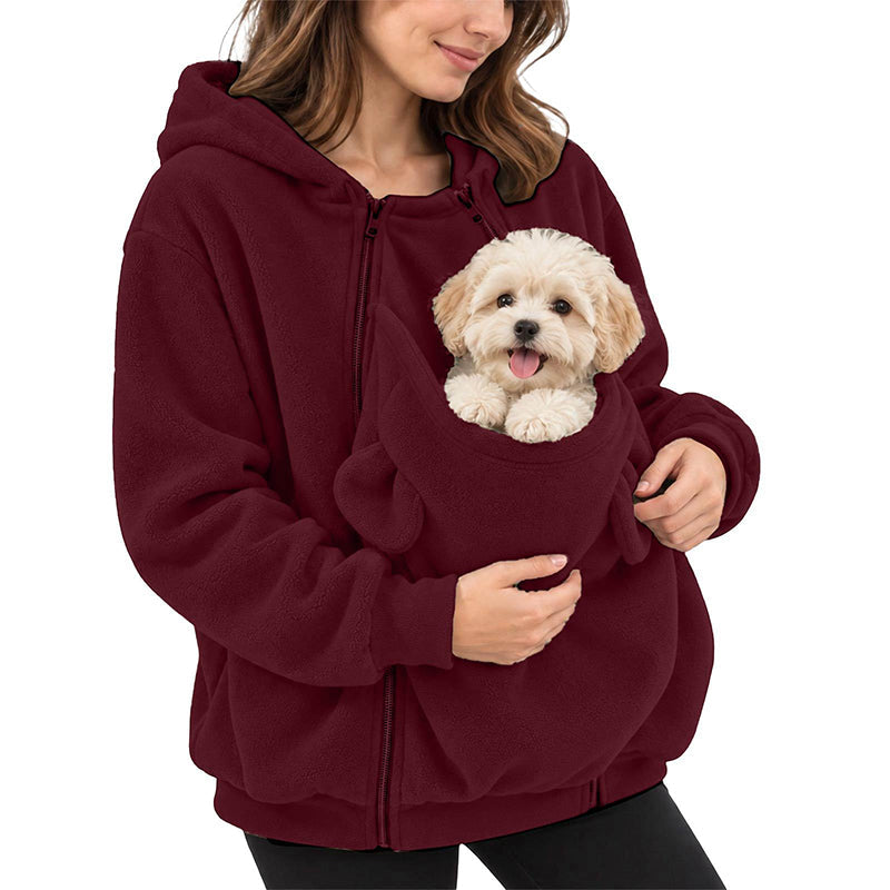 🐾Känguru-Beutel Haustier-Träger-Hoodie