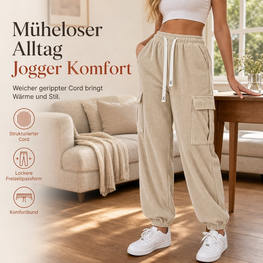 🚨Heiß begehrt! 50% Rabatt!🚨 ✨Neu Eingetroffen! Freizeit-Jogginghose aus Cord für Damen
