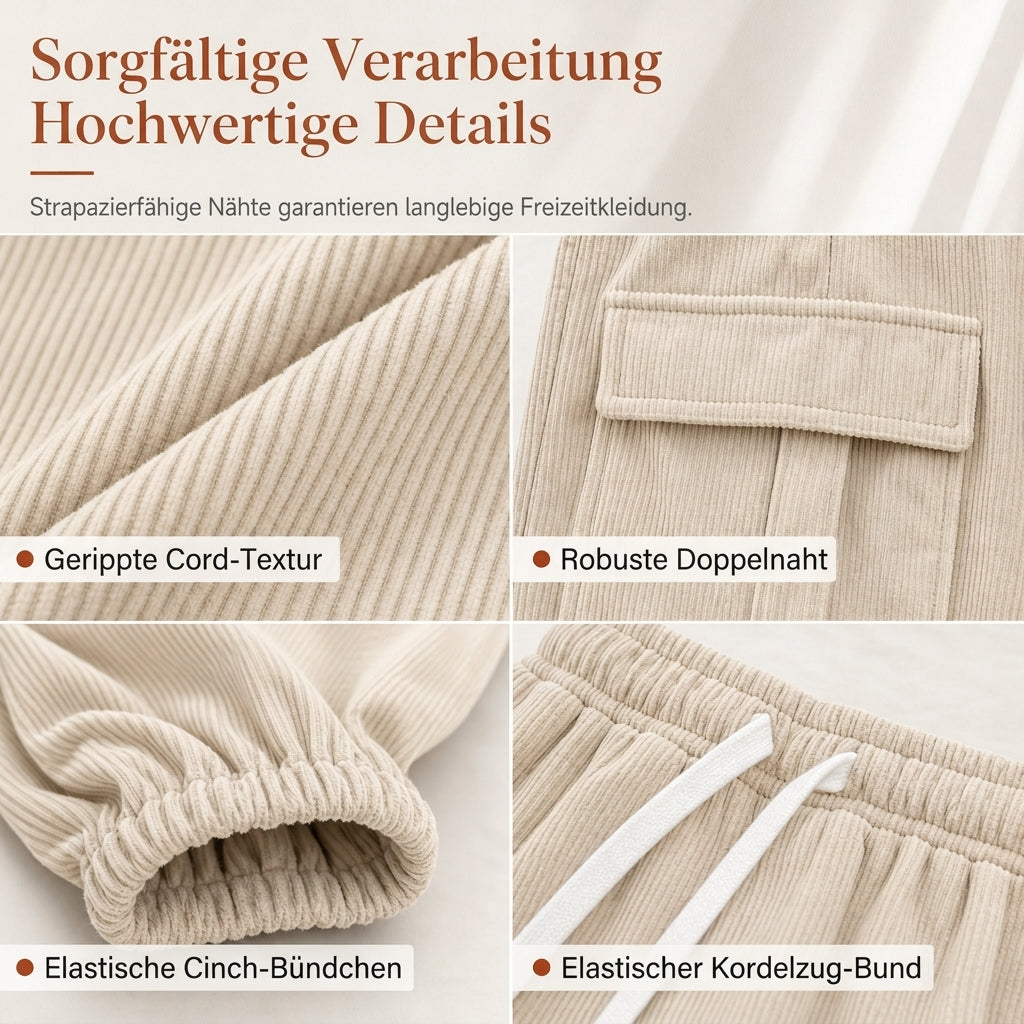 🚨Heiß begehrt! 50% Rabatt!🚨 ✨Neu Eingetroffen! Freizeit-Jogginghose aus Cord für Damen