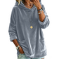 💞Top bewertet + 50% Rabatt!💞 Samt-Kapuzenpullover für Damen