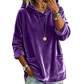 💞Top bewertet + 50% Rabatt!💞 Samt-Kapuzenpullover für Damen