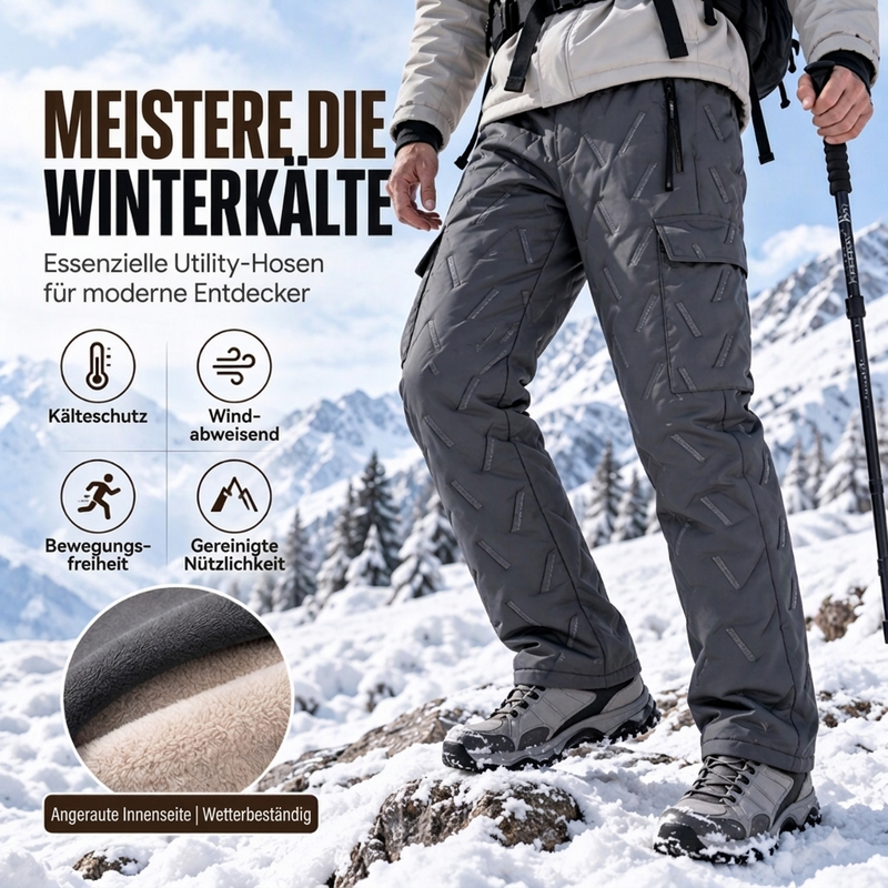 ✨Herren Winter Cargohose mit Plüschfutter