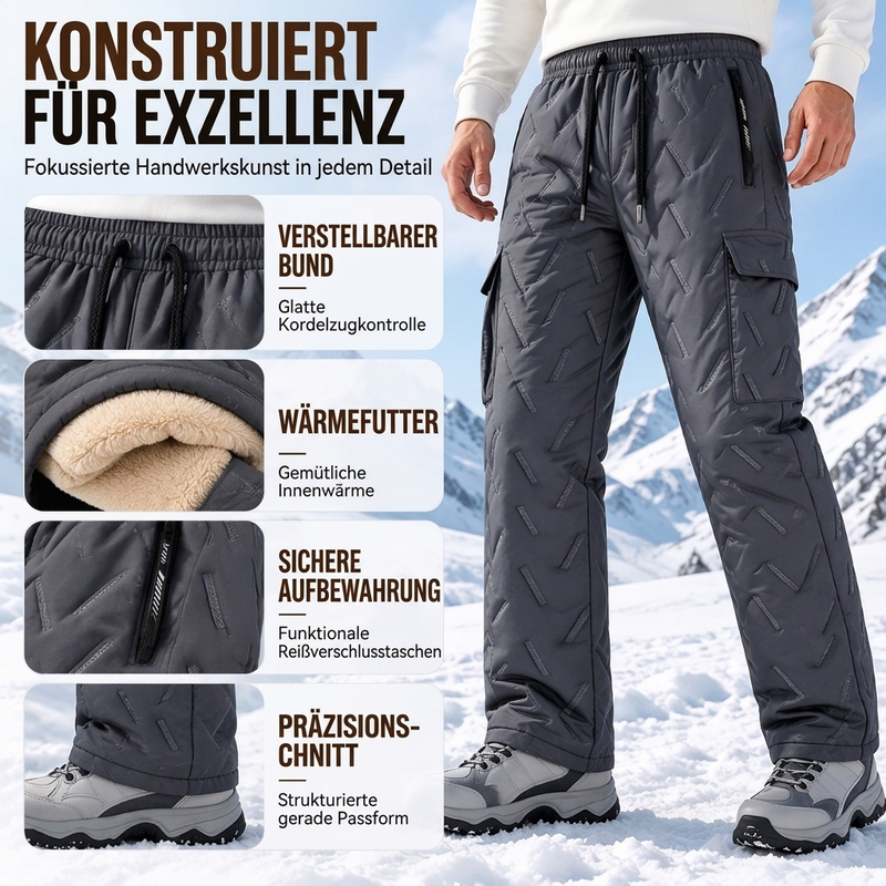 ✨Herren Winter Cargohose mit Plüschfutter