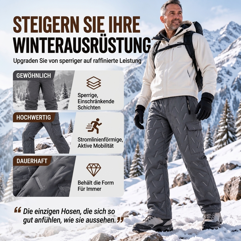 ✨Herren Winter Cargohose mit Plüschfutter