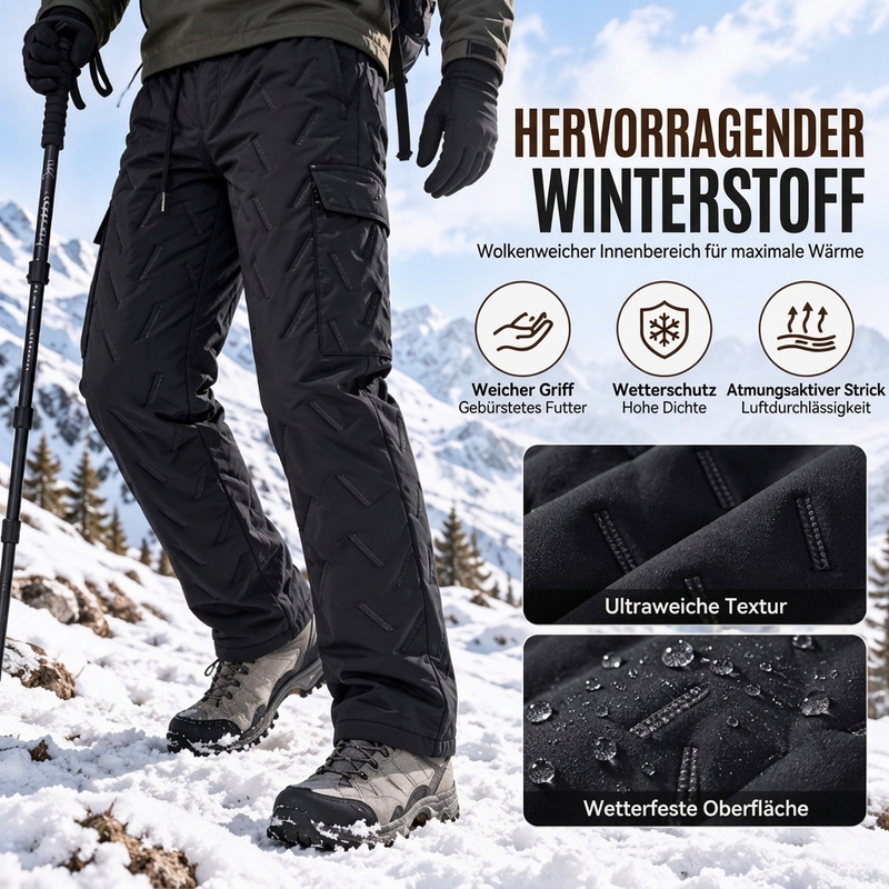 ✨Herren Winter Cargohose mit Plüschfutter