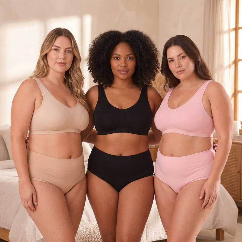 Damen Plus Size Menstruationsunterwäsche