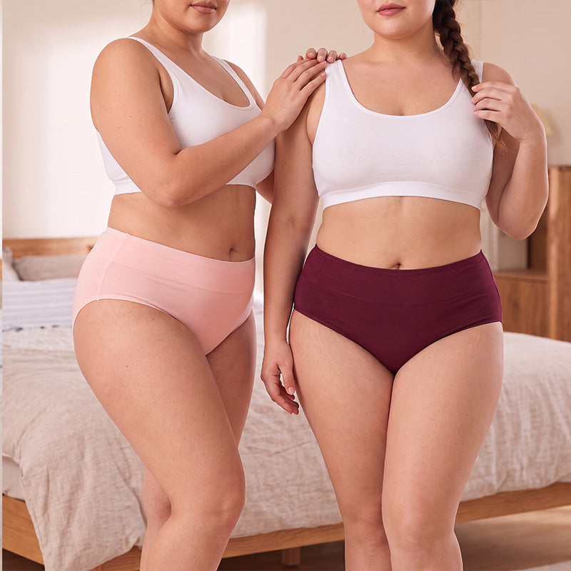 Damen Plus Size Menstruationsunterwäsche