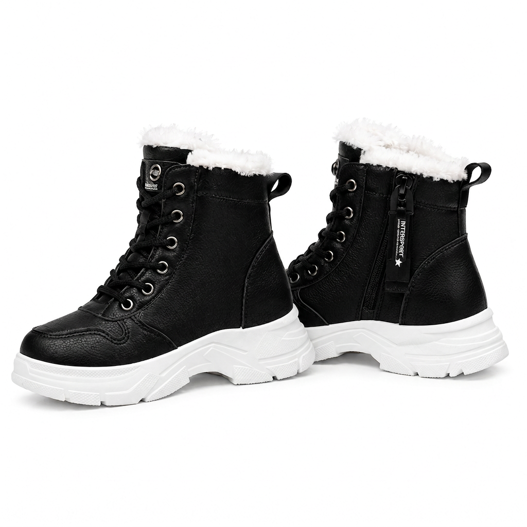 🛍️✨Damen Winter-Schneestiefel, warme, mit Plüsch gefütterte, hochgeschlossene Knöchelstiefel