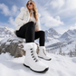 Damen Gemütliche Schnürschneestiefel