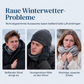 🥳 Winter Strick-Beanie für Herren mit integriertem Halstuch und Ohrenklappen, dickes gefüttertes Gewebe, große Kälte-Schutzmütze