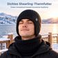 🥳 Winter Strick-Beanie für Herren mit integriertem Halstuch und Ohrenklappen, dickes gefüttertes Gewebe, große Kälte-Schutzmütze