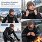 🥳 Winter Strick-Beanie für Herren mit integriertem Halstuch und Ohrenklappen, dickes gefüttertes Gewebe, große Kälte-Schutzmütze