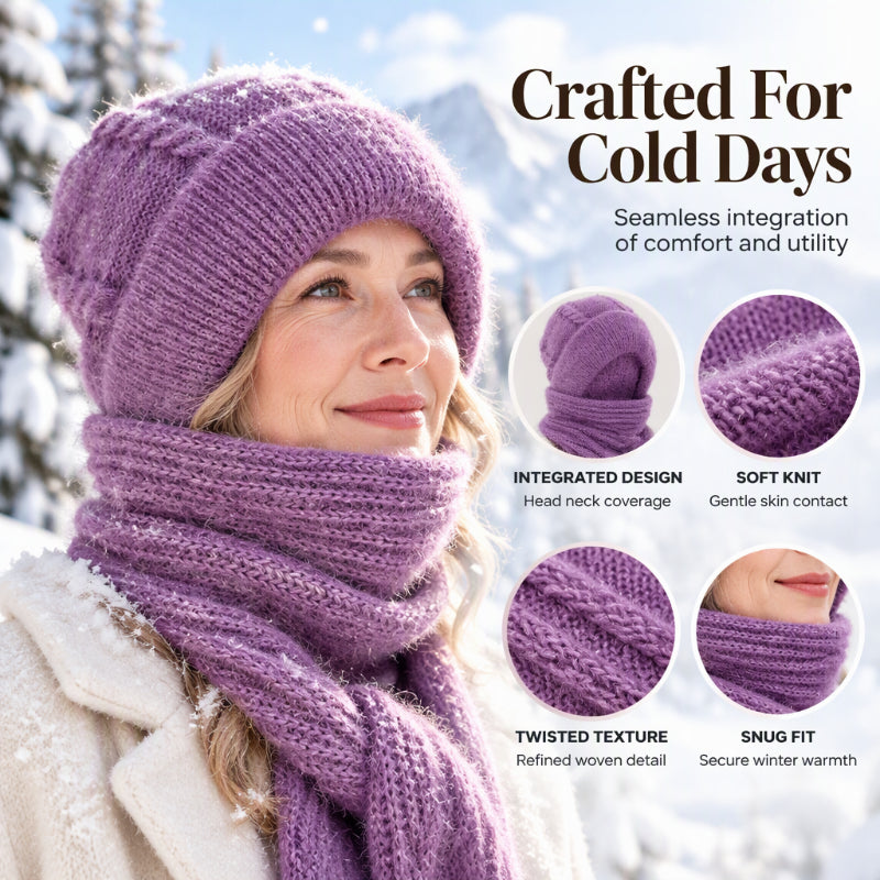 Damen Winter Warm Kapuzen-Schal