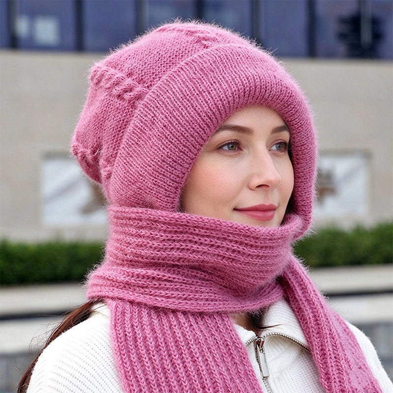 Damen Winter Warm Kapuzen-Schal