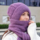 Damen Winter Warm Kapuzen-Schal