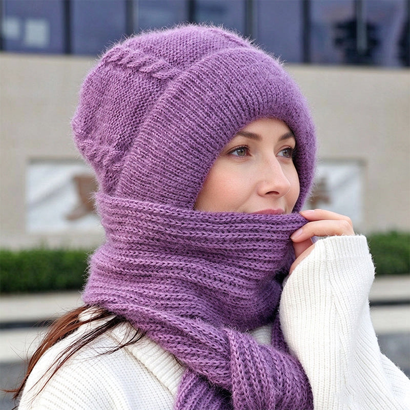 Damen Winter Warm Kapuzen-Schal
