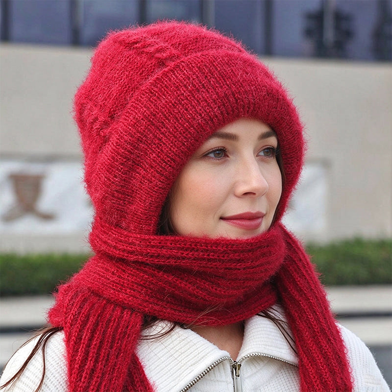 Damen Winter Warm Kapuzen-Schal