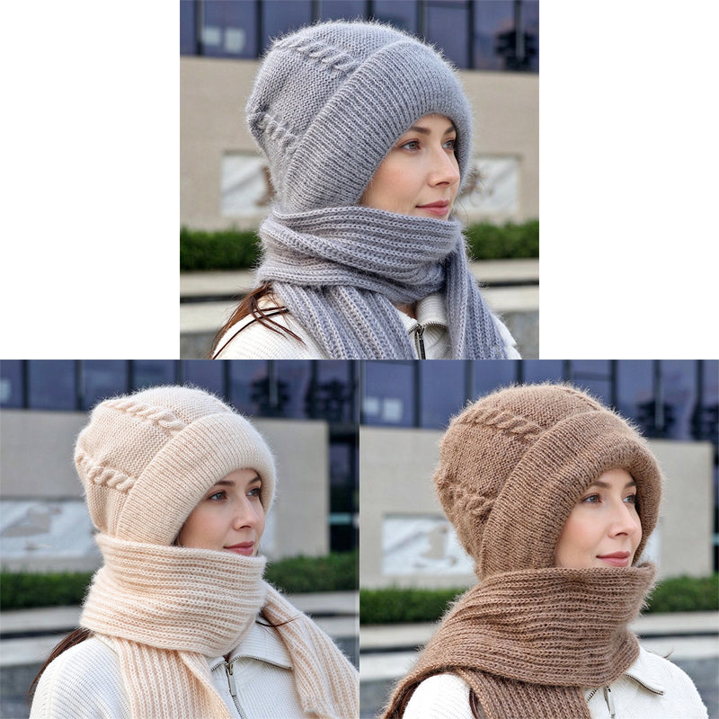 Damen Winter Warm Kapuzen-Schal