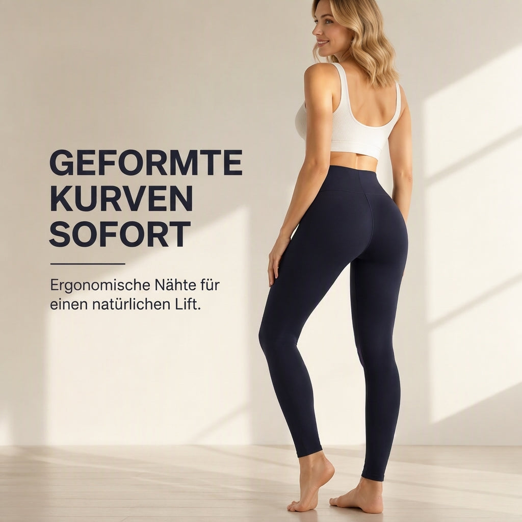 Warme Yoga-Hose für Damen mit hohem Bund